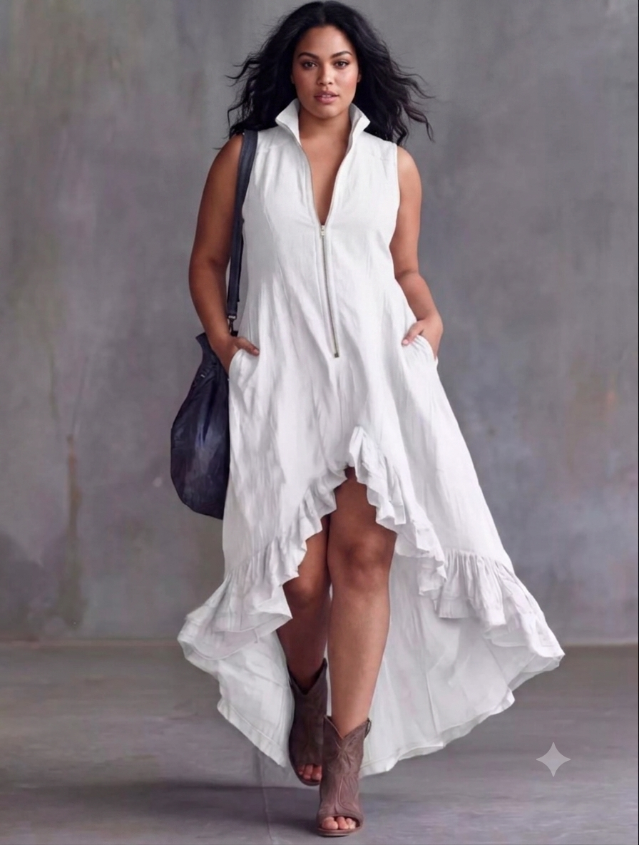 Sierra Western-  High-Low Dress