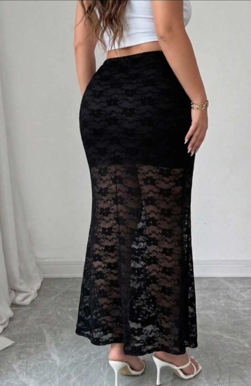 Lacey Mermaid - Sheer Skirt