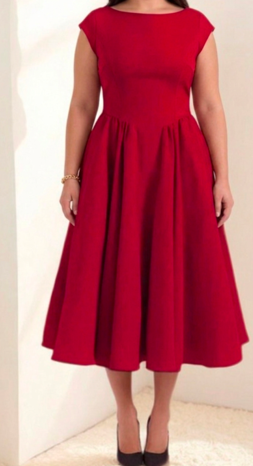 Classic Era  - A-Line Midi Dress