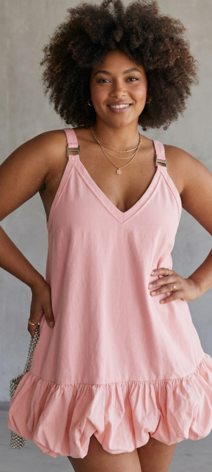 The Petal Puff-  Bubble Hem Dress