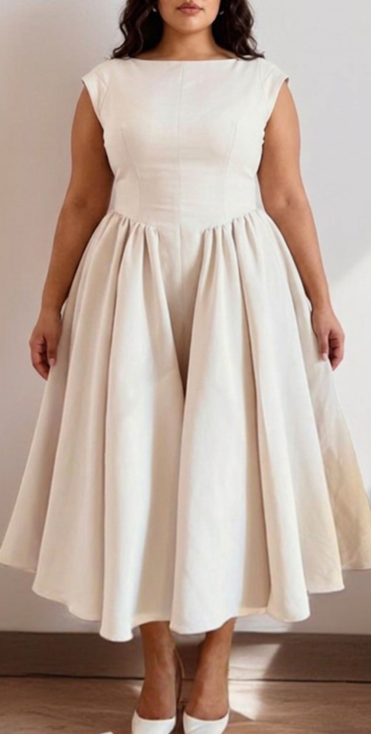 Classic Era  - A-Line Midi Dress