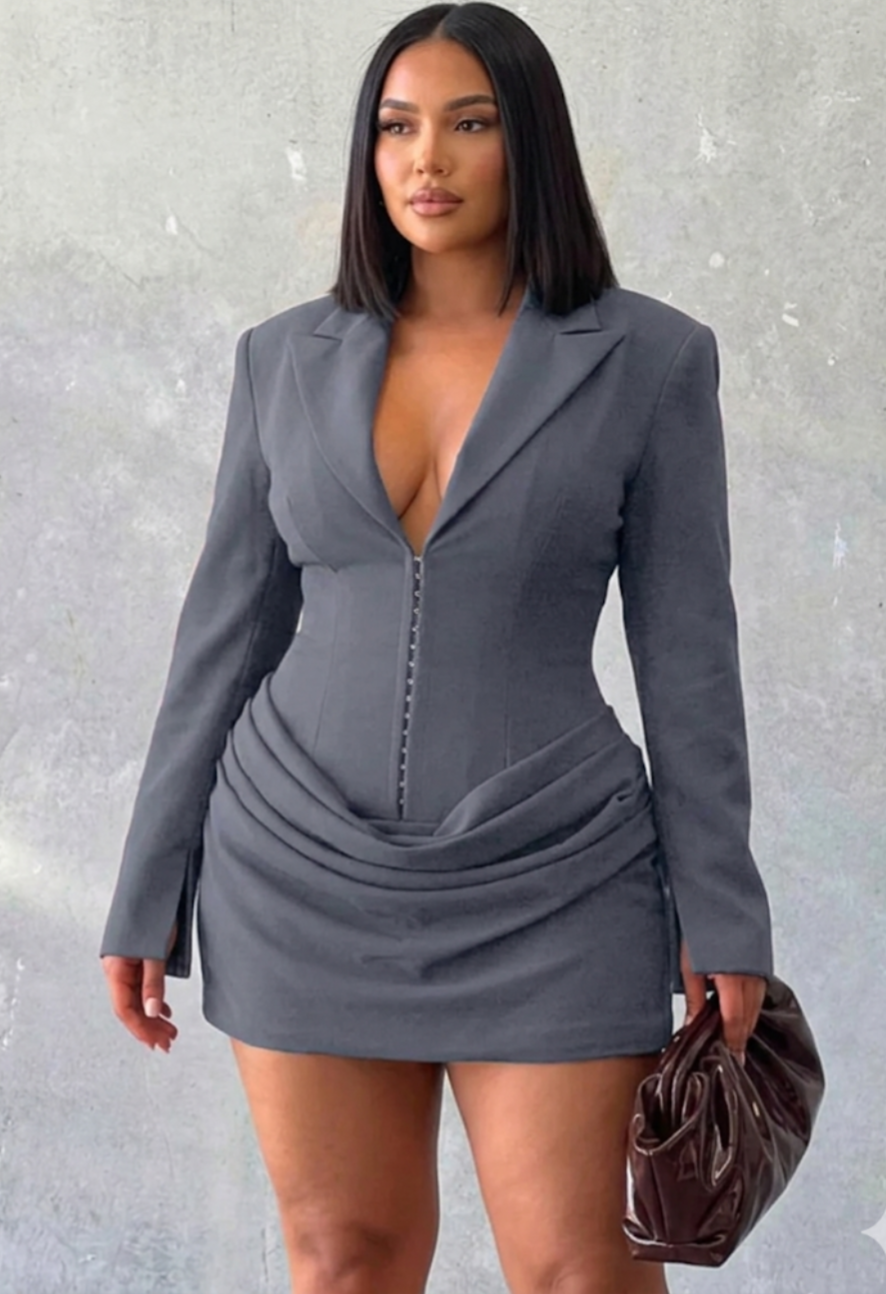 The Espresso - Blazer-Style Dress