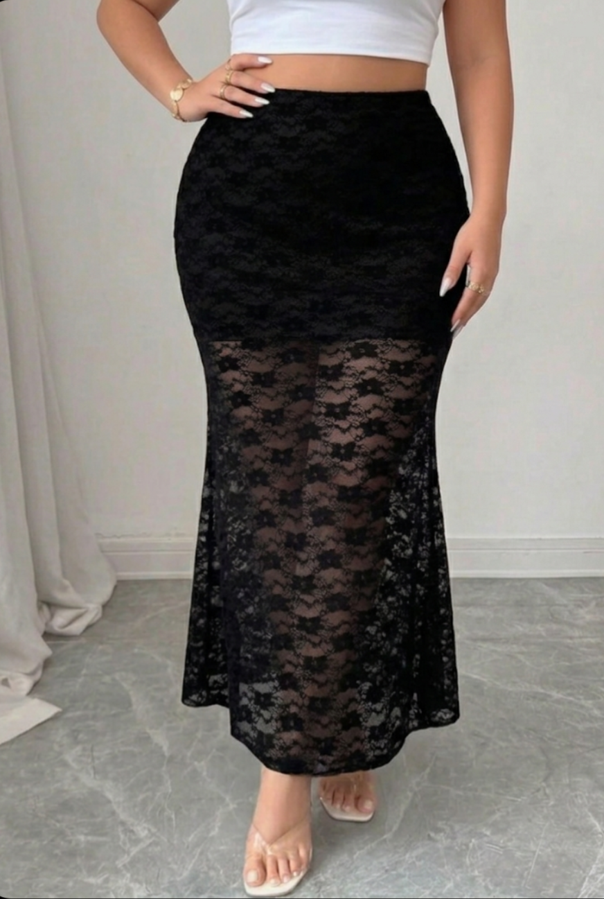 Lacey Mermaid - Sheer Skirt
